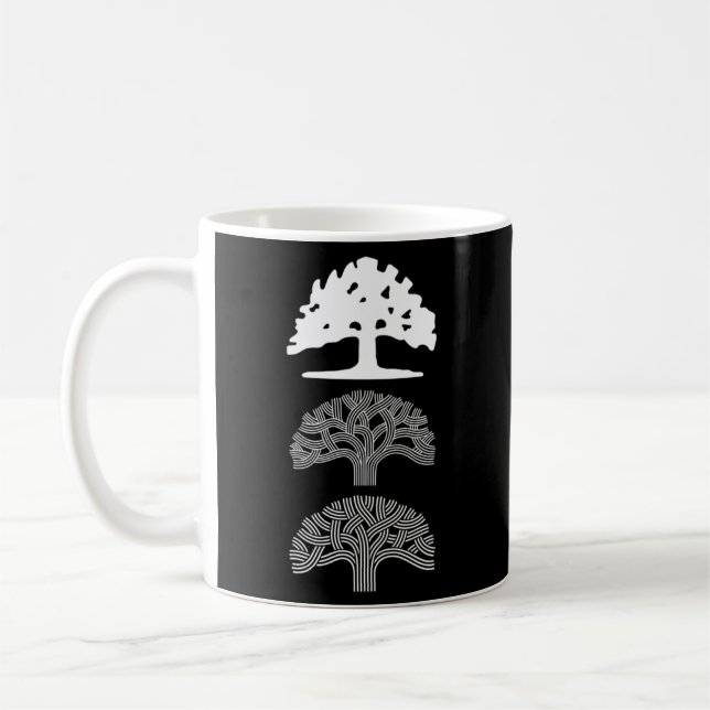 3 Oak Trees Oakland California Kaffeetasse (Links)