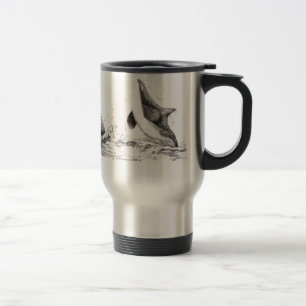 3 Orcas, die Reise-Tasse spielen Reisebecher