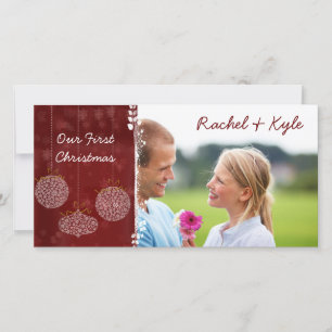 3 Ornamente Unser erstes Weihnachten Ihr Foto