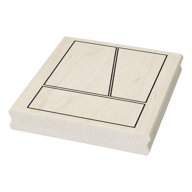 3 Panel 2-1 Hintergrund für das leere Comic Gummistempel (Stempel)