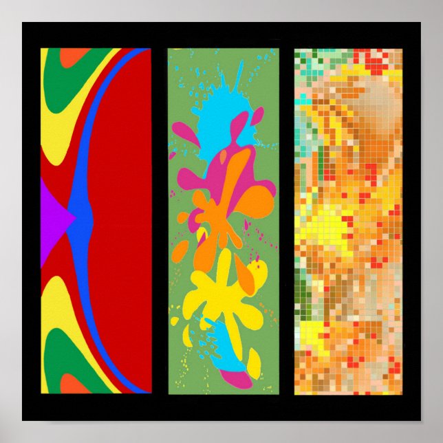 3 Panel-Farbe Poster (Vorne)