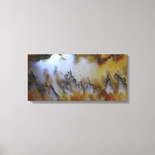 3 Panel Natural Mossy Agate Foto Leinwanddruck (Vorderseite)