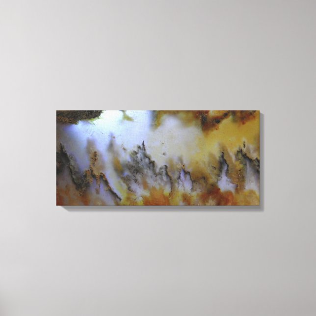 3 Panel Natural Mossy Agate Foto Leinwanddruck (Vorderseite)