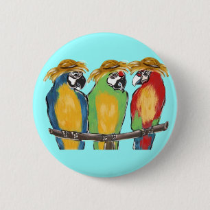 3 Papageien Button