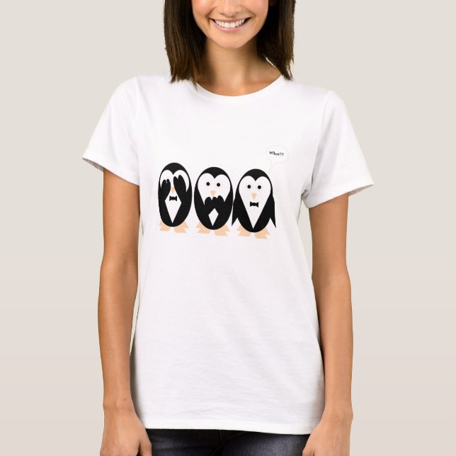 3 Penguinsfrauen T - Shirt (Vorderseite)