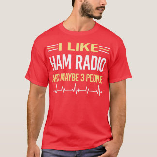 3 People Ham Radio Amateur Radio Radio T-Shirt