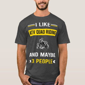 3 Personen ATV Quad fahren T-Shirt