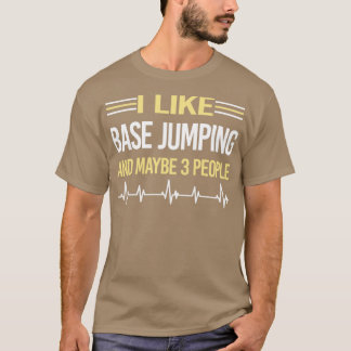3 Personen Base Jumping T-Shirt