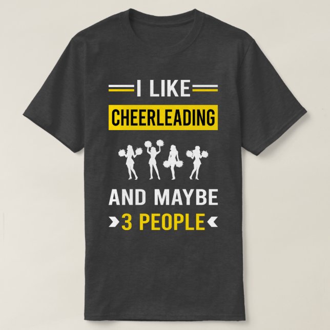 3 Personen Cheerleader T-Shirt (Design vorne)