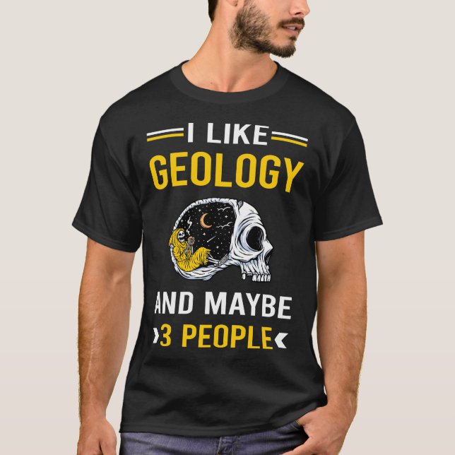 3 Personen Geologie Geologe Geowissenschaft T-Shirt (Vorderseite)