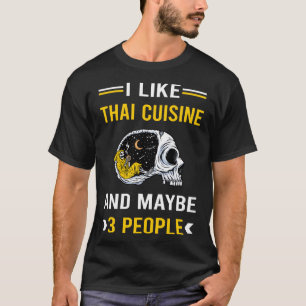 3 Personen Thai Cuisine Food T-Shirt