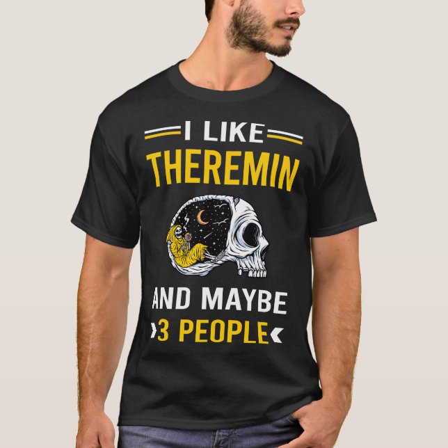 3 Personen Theremin Thereminvox Etherophon T-Shirt (Vorderseite)