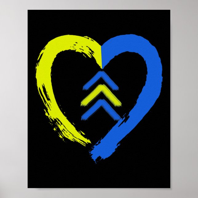 3 Pfeile Herzschwäche Liebe Bewusstsein Poster (Vorne)