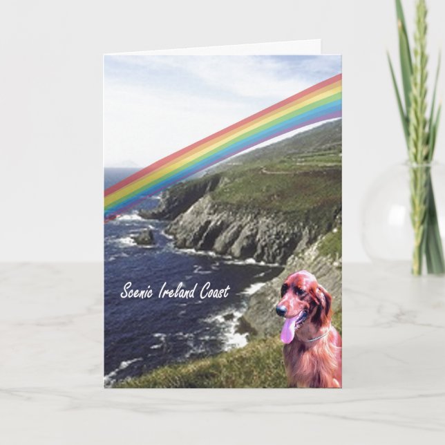 3. Phantastisches Irland Landschaftliche Küste St. Karte (Vorderseite)