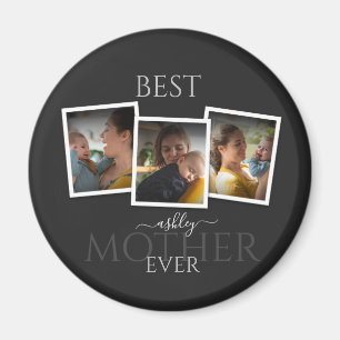 3 Photo Collage Mom Family Memorable Mother's Day Magnet
