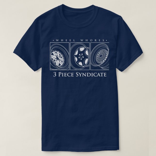 3 Piece Syndicate Wheels T-Shirt (Design vorne)