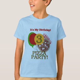 3. Pizza Party Geburtstagsgeschenke und Geschenke T-Shirt