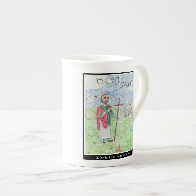 3. Pl. Eisteddfod-Tasse Prozellantasse (Vorderseite Rechts)