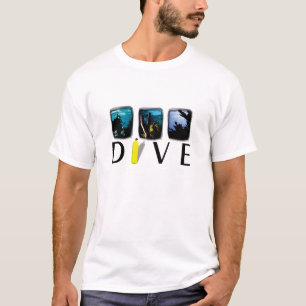 3 Platte TAUCHEN T-Shirt