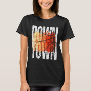 3 Point Shot Basketball Grafik - Innenstadt T-Shirt