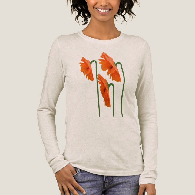 3 Poppies Tunic Tri-Blend Shirt (Vorderseite)