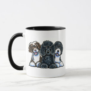 3 portugiesische Wasser-Hunde Tasse