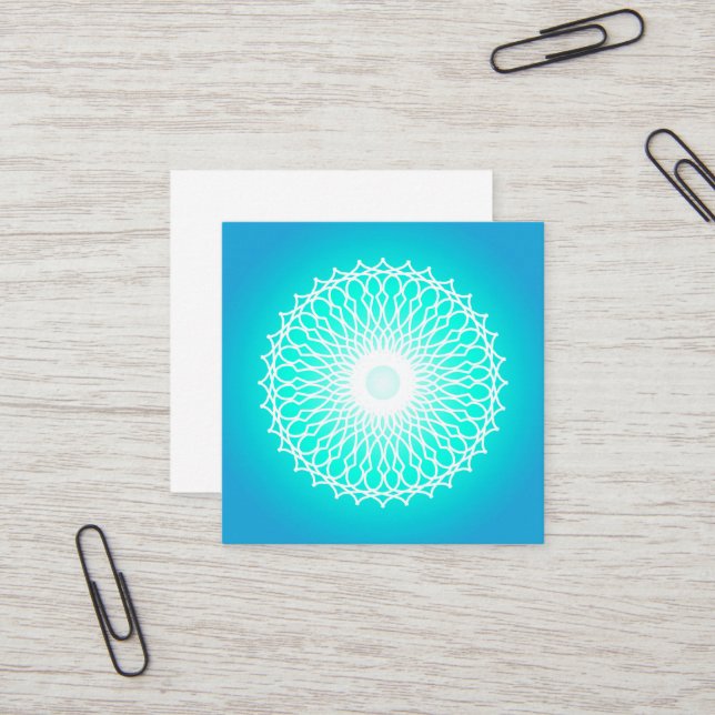 3 QUADRATISCHE VISITENKARTE (Vorderseite/Rückseite Beispiel)