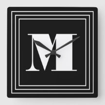 3 Rahmen Monogramm | Schwarz & Weiß