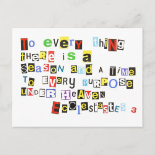 3 Ransom Note Style Postkarte