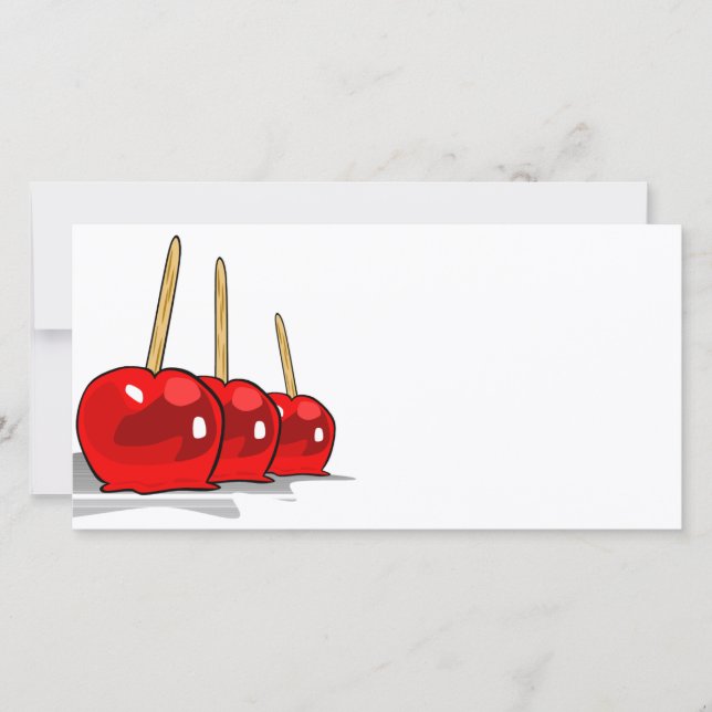 3 Red Candy Äpfel (Vorderseite)