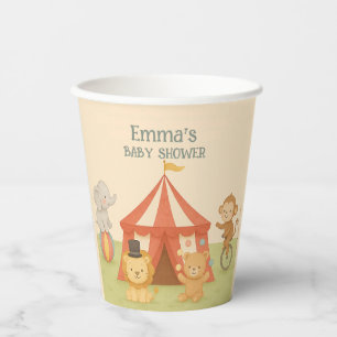3 Ring Circus Baby Shower Pappbecher