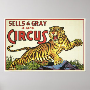 3 Ring Circus - ca. 1930 Poster