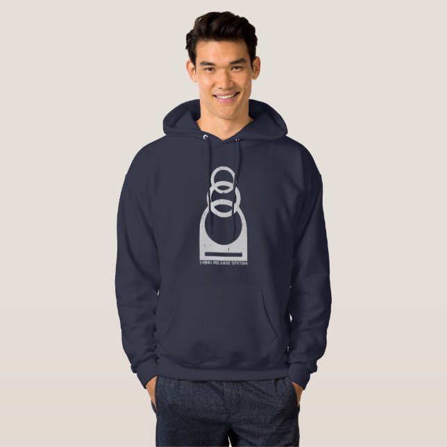 3-Ring-Entriegelungssystem beeinträchtigt Hoodie (Vorne ganz)