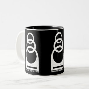 3-Ring-Entriegelungssystem beeinträchtigt Zweifarbige Tasse