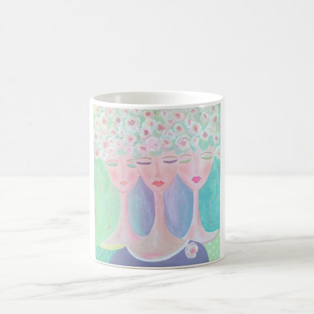 3 ROSEN-SCHWESTER-KAFFEE-TASSE KAFFEETASSE (Mittel)
