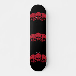 3 Roter Schädel Skateboard