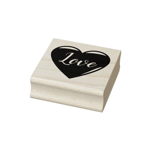 3 Rotes Herz, Liebe, Herz, Gummistempel (Stempel)