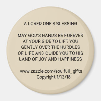 3" Rundmagazin mit "A LOVED ONE S SESSING" Magnet