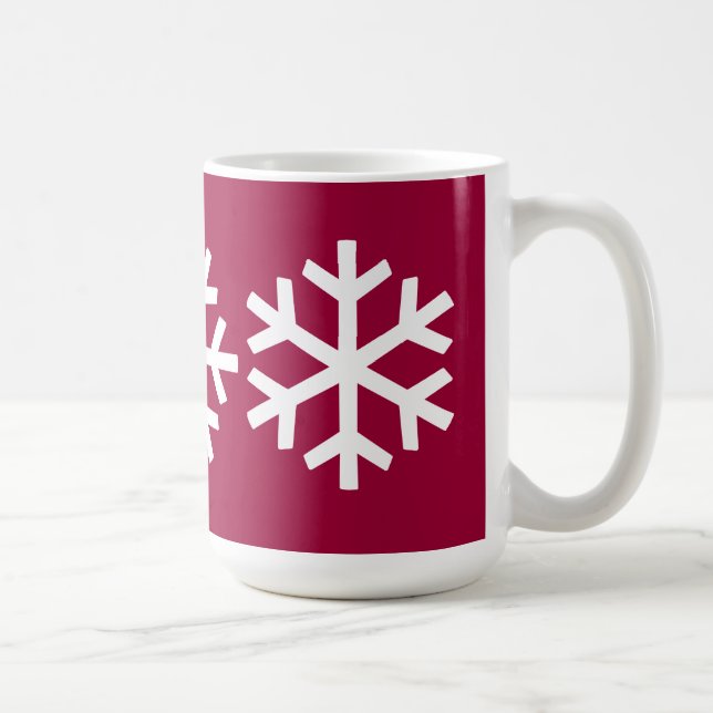 3 Schneeflocke-Tasse Kaffeetasse (Rechts)