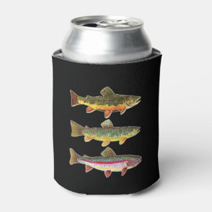 3 Schöne Forellen, Fischfang, Angeln Dosenkühler