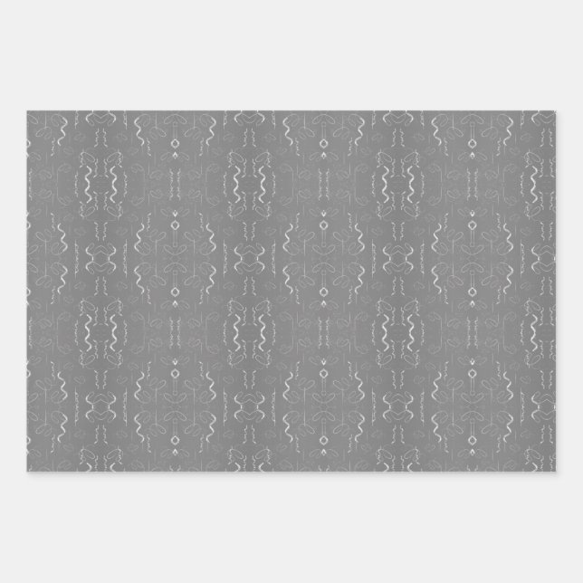 3 Set für Sie Party Wrapping Paper Geschenkpapier Set (Vorderseite 3)