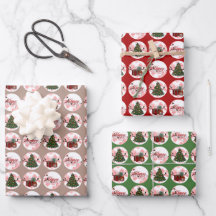 3 Sets Weihnachtswrackpapier