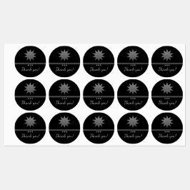 3 Silver Text Black Beruflich Labels spalten Etiketten