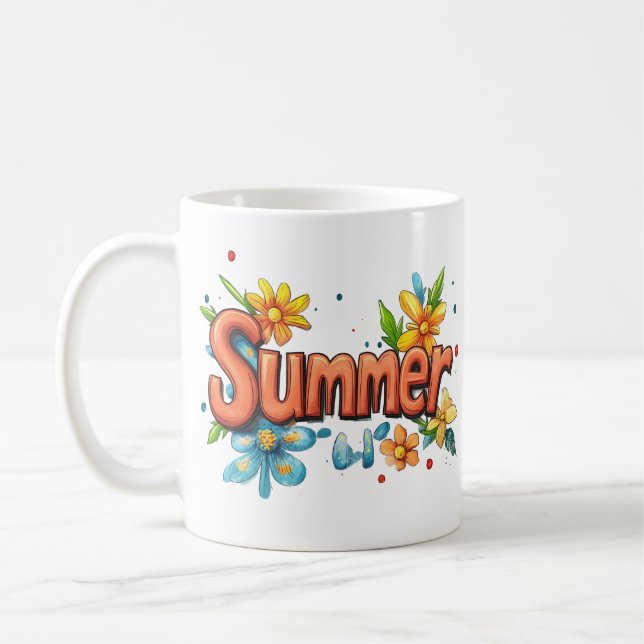 3. Sommertext Kaffeetasse (Links)