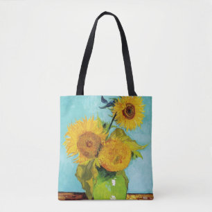 3 Sonnenblumen in einer Vase von Vincent Van Gogh