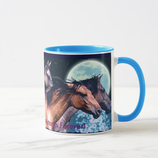 3 Spanische Tasse für Mustangs Horse-Lover (Rechts)