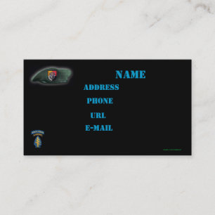 3. Special Force Group Patch sfd Business Card Visitenkarte
