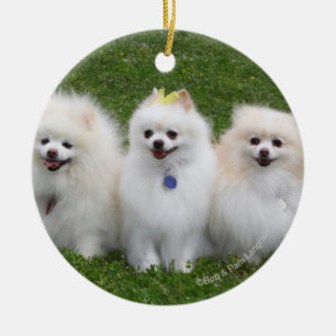 3 Spitz-Sitzen Keramikornament