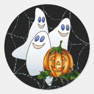 3 SPOCHEN, WEB & JACK VON SHARON SHARPE RUNDER AUFKLEBER