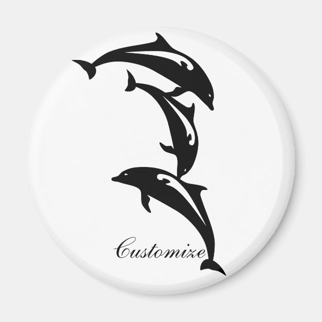 3 Sprungporpoises Thunder_Cove Magnet (Vorne)